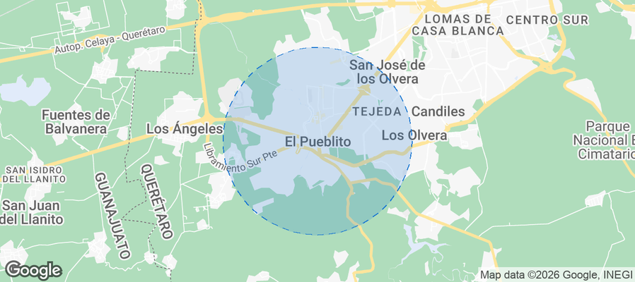 El Pueblito Airbnb map